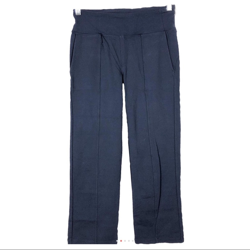 Athleta Metro Crop Kick Flare S Navy Blue Pants